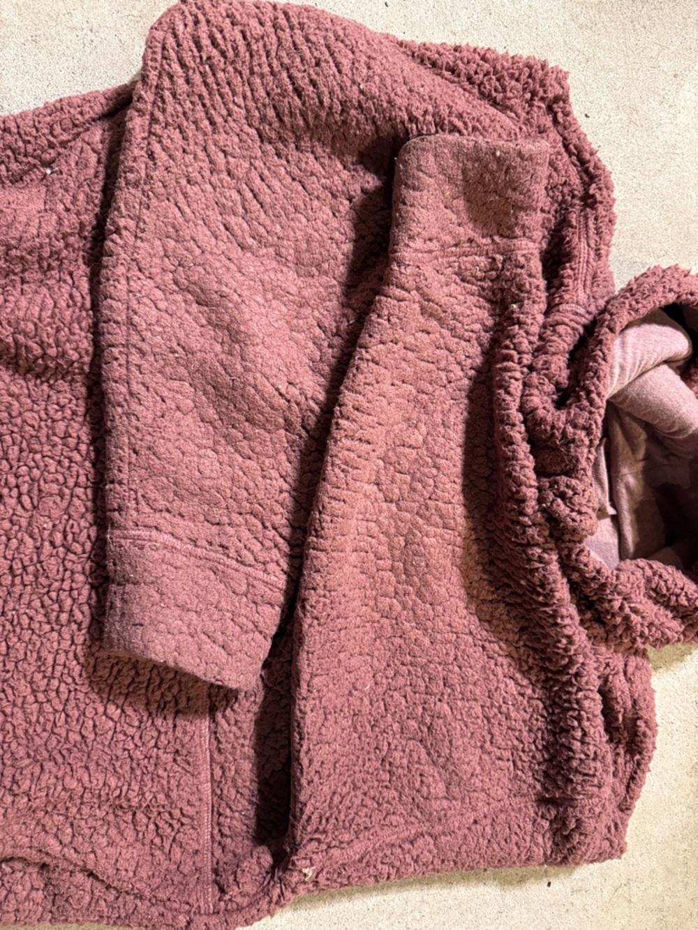 Prana Sherpa Half-Zip Hoodie in Dusty Rose - Picture 3 of 6
